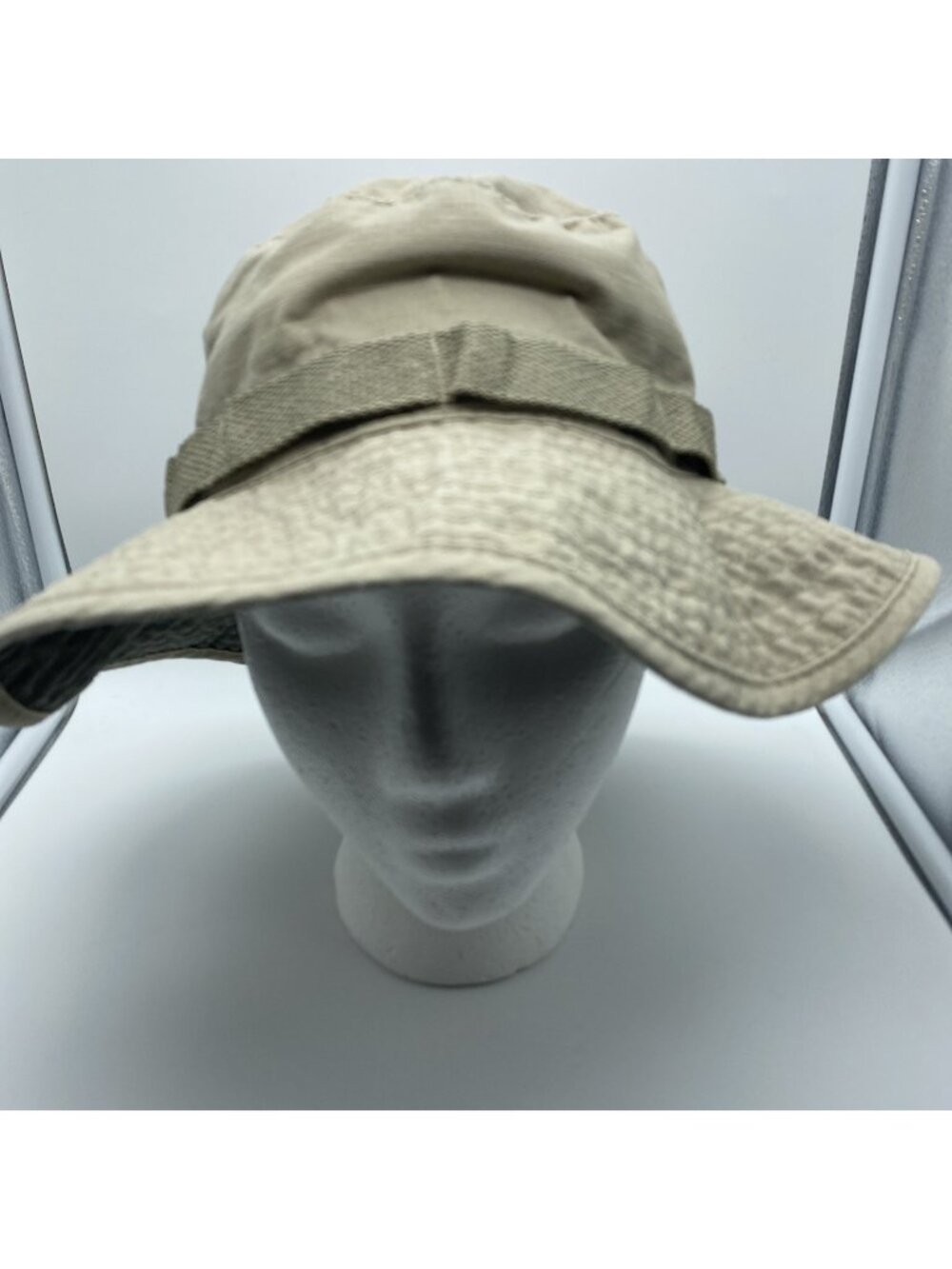 Swiss Tech Tan Bucket Hat Adult S/M Fishing Camping Outdoor Cotton Cap